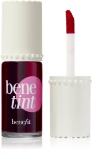 Benefit Benetint Cheek & Lip Stain folyékony tonizáló az arcra és a szájra árnyalat Raspberry 6 ml