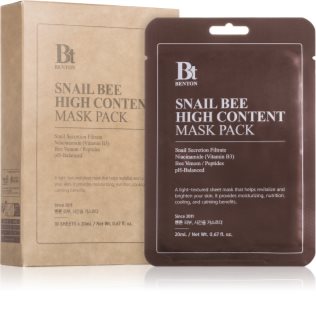 Benton Snail Bee complex care sheet mask with snail extract 10 × 20 g