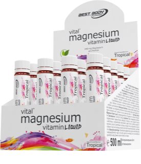 Best Body Nutrition Magnesium Vitamin Ampoules ampoules avec teneur importante en magnésium Tropical 20x25 ml