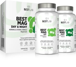 BESTLAB BestMag zestaw upominkowy do skutecznej suplementacji magnezu 2x60 caps.