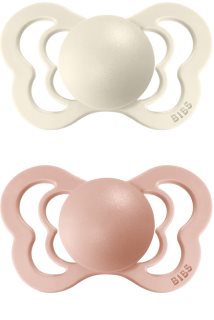 BIBS Couture Natural Rubber Size 1: 0+ months suzetă Ivory / Blush 2 buc