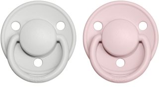BIBS De Lux Natural Rubber Size 2: 6+ months smoczek Haze / Blossom 2 szt.