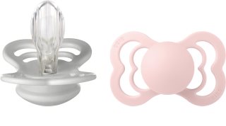BIBS Supreme Silicone Size 2: 6+ months smoczek Haze / Blossm 2 szt.