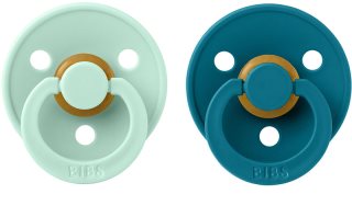 BIBS Colour Natural Rubber Size 1: 0+ months smoczek Nordic Mint / Forest 2 szt.