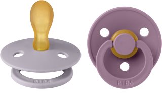 BIBS Colour Size 1: Symmetrical 0-6 months smoczek Fossil Grey / Mauve 2 szt.