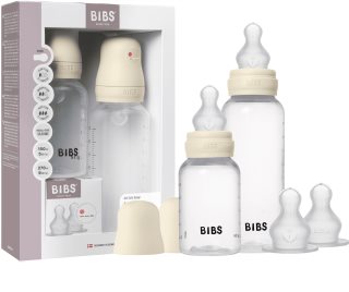 BIBS Anti-Colic Baby Bottle Set antikoliková láhev se silikonovým dudlíkem