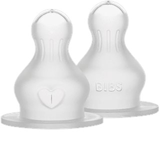 BIBS Silicone Bottle Nipple baby bottle teat Medium Flow 2 pc