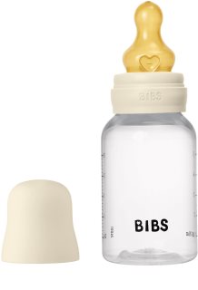 BIBS Anti-Colic Baby Bottle Latex garrafa anticólicas com tetina de borracha Ivory 150 ml