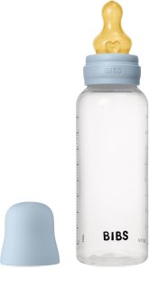 BIBS Anti-Colic Baby Bottle Latex garrafa anticólicas com tetina de borracha Baby Blue 270 ml