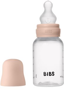 BIBS Anti-Colic Baby Bottle Silicone garrafa anticólicas com chupeta de silicone Blush 150 ml