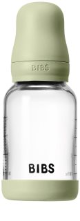 BIBS Baby Glass Bottle Silicone Antikolikflasche mit Silikonsauger Sage 120 ml