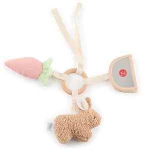 Bieco Activity Toy Bunny Fine контрастна играчка за окачане 1 бр.