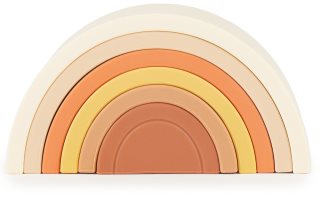 Bieco Silicone Rainbow lavinamasis sudedamasis žaislas ,“Vaivorykštė“ 12 m+ Chocolate Bliss 6 vnt.