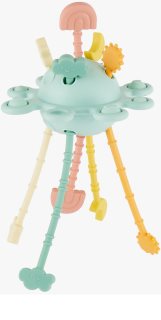 Bieco Silicone Activity Planet играчка за подреждане 12 m+ Eucalyptus 1 бр.