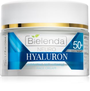 Bielenda Neuro Hyaluron crème hydratante visage jour et nuit 50+ 50 ml