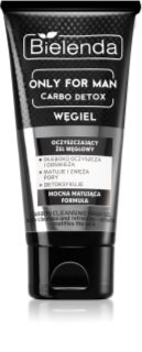 Bielenda Only for Men Carbo Detox gel nettoyant matifiant pour homme 150 g