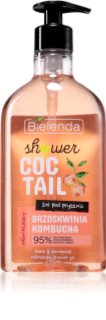 Bielenda Shower Coctail Peach + Kombucha освежаващ душ гел с регенериращ ефект 400 мл.