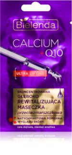 Bielenda Calcium + Q10 Concentrated deeply revitalizing anti-wrinkle mask máscara facial antirrugas 8 g