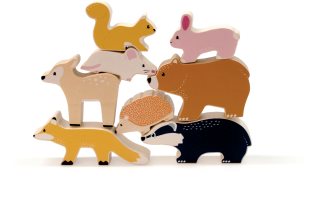 Bigjigs Toys Woodland Animal Set conjunto de brinquedos de madeira 12m+ 8 un.