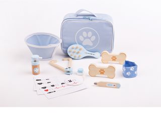 Bigjigs Toys Vet Set комплект играчки от дърво 3 y+ 12 бр.