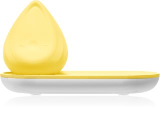 Biird Evii vibrátor s nabíjacím stojanom Yellow 7 cm