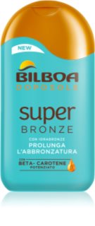 Bilboa Super Bronze latte corpo prolungatore d'abbronzatura con beta-carotene 200 ml