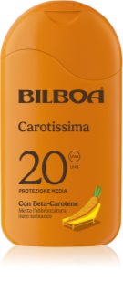 Bilboa Carotissima Crema leite solar com betacaroteno SPF 20 200 ml