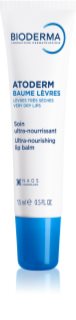 Bioderma Atoderm Lip Balm bálsamo regenerador para lábios secos 15 ml