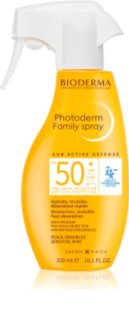 Bioderma Photoderm Sun active defense Erfrischendes Sonnenspray für das Gesicht SPF 50+ 300 ml