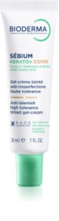 Bioderma Sébium Kerato+ Cover loção tonificante matificante contra imperfeições de pele acneica 30 ml