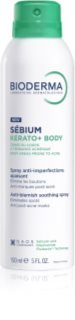 Bioderma Sébium Kerato+ Body spray corporal contra acne, vermelhidão e cicatrizes de acne 150 ml