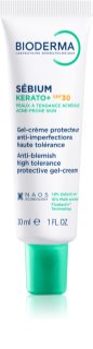 Bioderma Sébium Kerato+ SPF30 gel krém na aknózní pleť SPF 30 30 ml