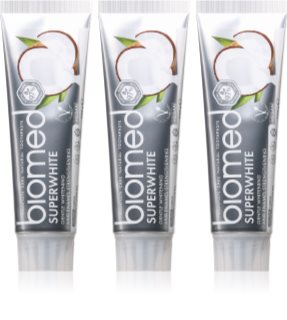 Biomed Superwhite stärkende Zahnpasta mit Kokosöl
