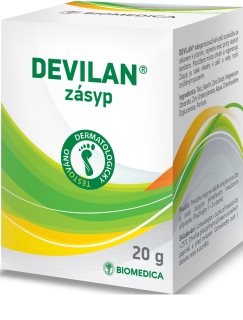 Biomedica Devilan puder za stopala 20 g