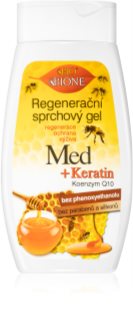 Bione Cosmetics Honey + Q10 regeneračný sprchový gél 260 ml