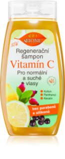 Bione Cosmetics Vitamin C champú regenerador para cabello normal y seco 260 ml