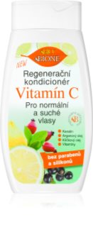 Bione Cosmetics Vitamin C acondicionador regenerador para cabello normal y seco 260 ml