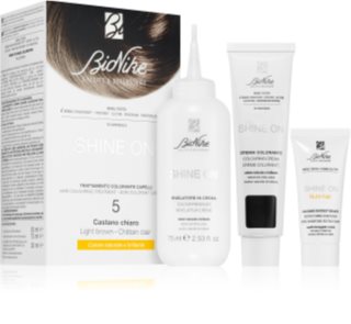 BioNike SHINE ON перманентната боя за коса цвят 5 Light Brown 1 бр.