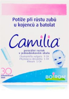 Boiron Camilia perorální roztok při potížích s růstem zubů