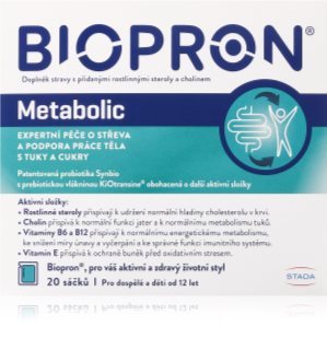 Biopron® Metabolic komplexní probiotikum pro udržení normální hladiny cholesterolu 20 ks