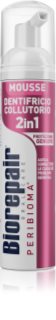 Biorepair Peribioma Gum Protection 2v1 szájhab 2 az 1-ben íny- és fogtisztításhoz, fogkefe és víz nélküli a fogakra 75 ml