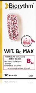 Biorythm Witamina B12 Max kapsułki o przedłużonym uwalnianiu z witaminą B12 30 caps.