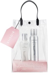 Biosilk SilkTherapy Shine On Duo Kit Kinkekomplekt säravate ja pehmete juuste jaoks 1 tk