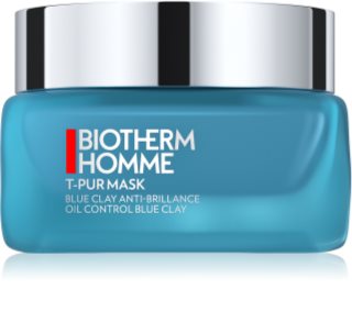 Biotherm Homme T - Pur Blue Face Clay čistiaca maska pre hydratáciu pleti a minimalizáciu pórov 50 ml