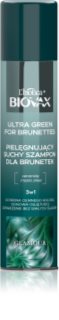 Biovax Glamour Ultra Green For Brunettes suchy szampon do włosów w odcieniach brązu 200 ml