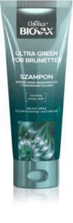 Biovax Glamour Ultra Green For Brunettes szampon regenerujący do włosów w odcieniach brązu 200 ml
