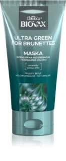 Biovax Glamour Ultra Green For Brunettes odżywcza maseczka tonująca do włosów w odcieniach brązu 150 ml