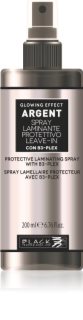 Black Professional Line Line Argent Laminating Protective Spray Sprej za obojenu kosu za sjajnu i mekanu kosu 200 ml