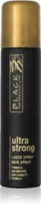 Black Professional Line Lacca Black Ultra Strong Hair Spray lak za kosu za ekstra jako učvršćivanje za volumen i sjaj 75 ml