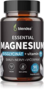Blendea Essential Magnesium kapsle pro podporu snížení míry únavy a vyčerpání, normální stav zubů, kostí a svalů 90 cps